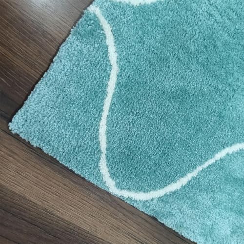 Image of Shaggy Rugs and Carpet and Mats for Hall and Drawing Room 7x7 Round M-4
