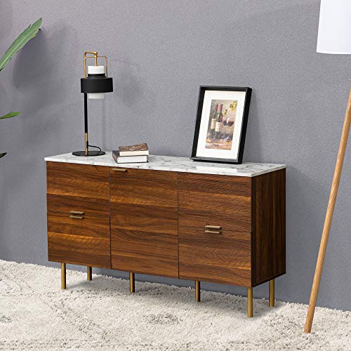 image for GOOD & GRACIOUS Sideboard Cabinet, Mid Century Modern Console Storage 