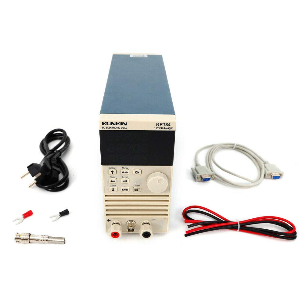 DC Elektronische Last – 40A/400W Prüfgerät mit 4 Lastmodi (CC/CV/CW/CR), 150V Spannungsbereich, RS232/RS485 Schnittstelle, Digitale Präzisionsmessung für LED, Netzteile & Akkus