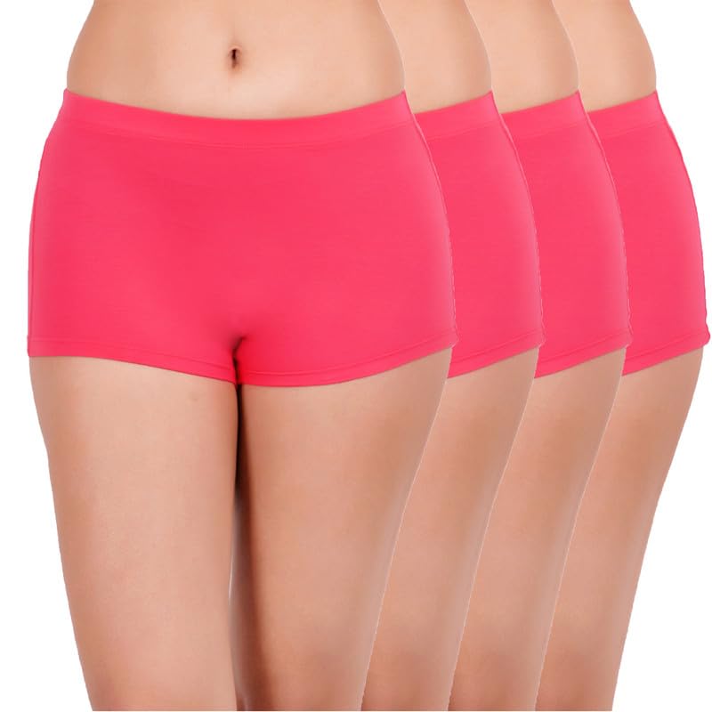 saey 7! sæy 7! - Premium Micro Bamboo Innerwear | Ultra Soft Women's Boyshort - Naturally Anti-Bacterial - No Marks Waist Band Saey7 | Pack of 4 Assorted-picture-37