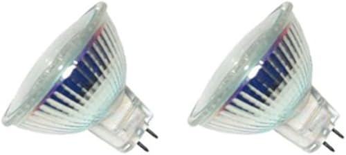 MR16-12V-20W-2P 20 vatios MR16 con vidrio frontal UV 12V halógeno reflector de inundación, 2 piezas