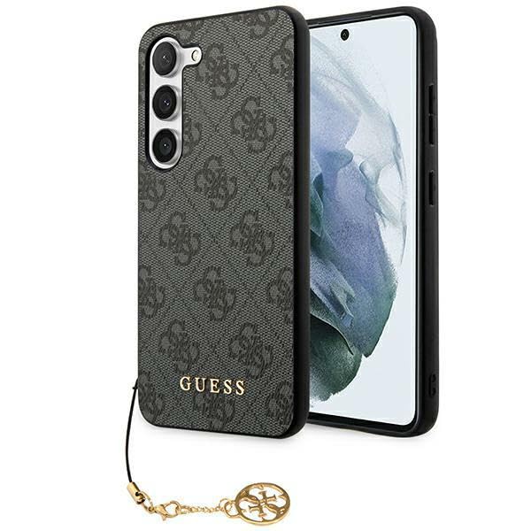 CG Mobile Guess GUHCSA35GF4GGR Coque Rigide pour A35 A356 Noir 4G Collection Charms