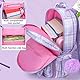 KEBEIXUAN Schulrucksack Mädchen Teenager Schulranzen Wasserdicht School Bag Backpack Casual Daypacks für Kinder Grundschüler Schüler im Alter von 6–12 Jahren(lila)