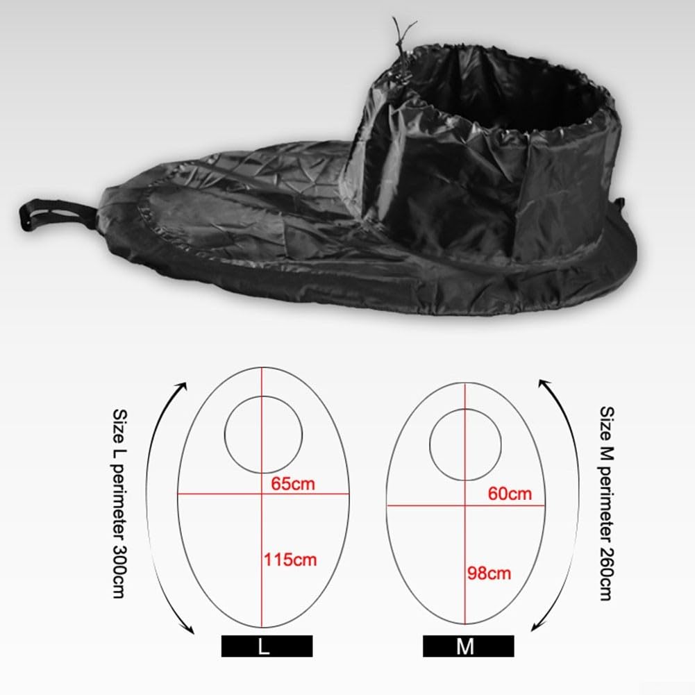 Para Kayak Spray Falda con Nylon Impermeable, Cubierta Ajustable Cabina para Remar al Aire Libre (98 * 60)