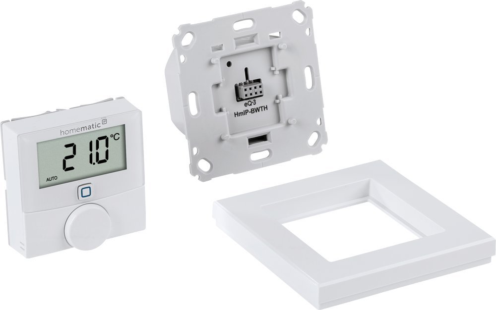 Homematic IP HmIP-BWTH RF Blanco termoestato - Termostato (RF, Blanco, IP20, 130 m, LCD, 230 V)