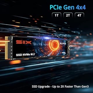 SIX NVME M.2 SSD PCIe 4.0-1TB m.2 2280 ssd, Read UP to 7350MB/s 1TB for Gaming PS5 Memory Storage Expansion with Heatsink, Internal Solid State Hard Drive PCIe gen 4x4 Nvme for Laptop Desktop pc