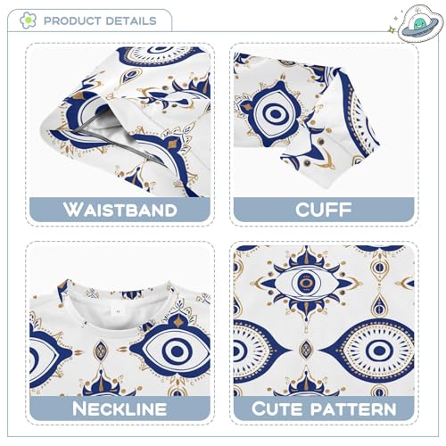 JUNZAN Retro Cartoon Evil Eyes Big Girls Hoodie Sweatshirt Fleece Boys Sweat Shirt Camping 4T3