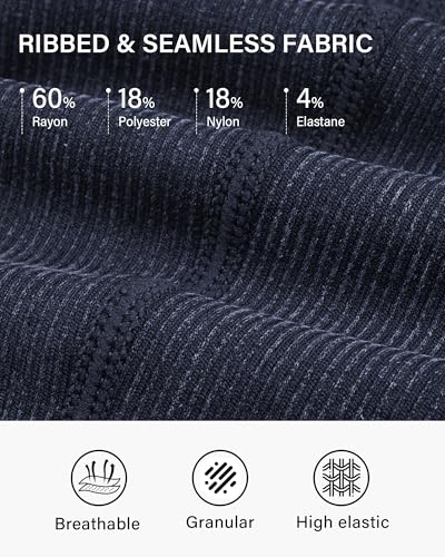 Stelle Workout Ribbed Seamless Leggings for Women High Waist Tummy Control Gym Leggings Athletic Yoga Pants3