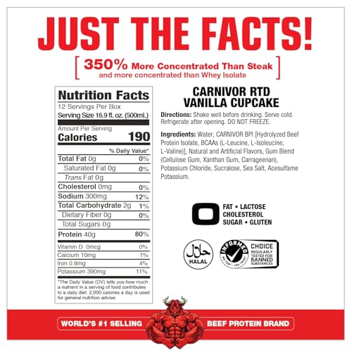 Musclemeds 0891597006120 Carnivor Rtd, Ready To Drink Protein, Lactose Free thumb #4