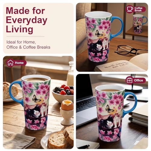 Mug de Cerámica para Viaje 17oz con Tapa y Asa miniatura 4