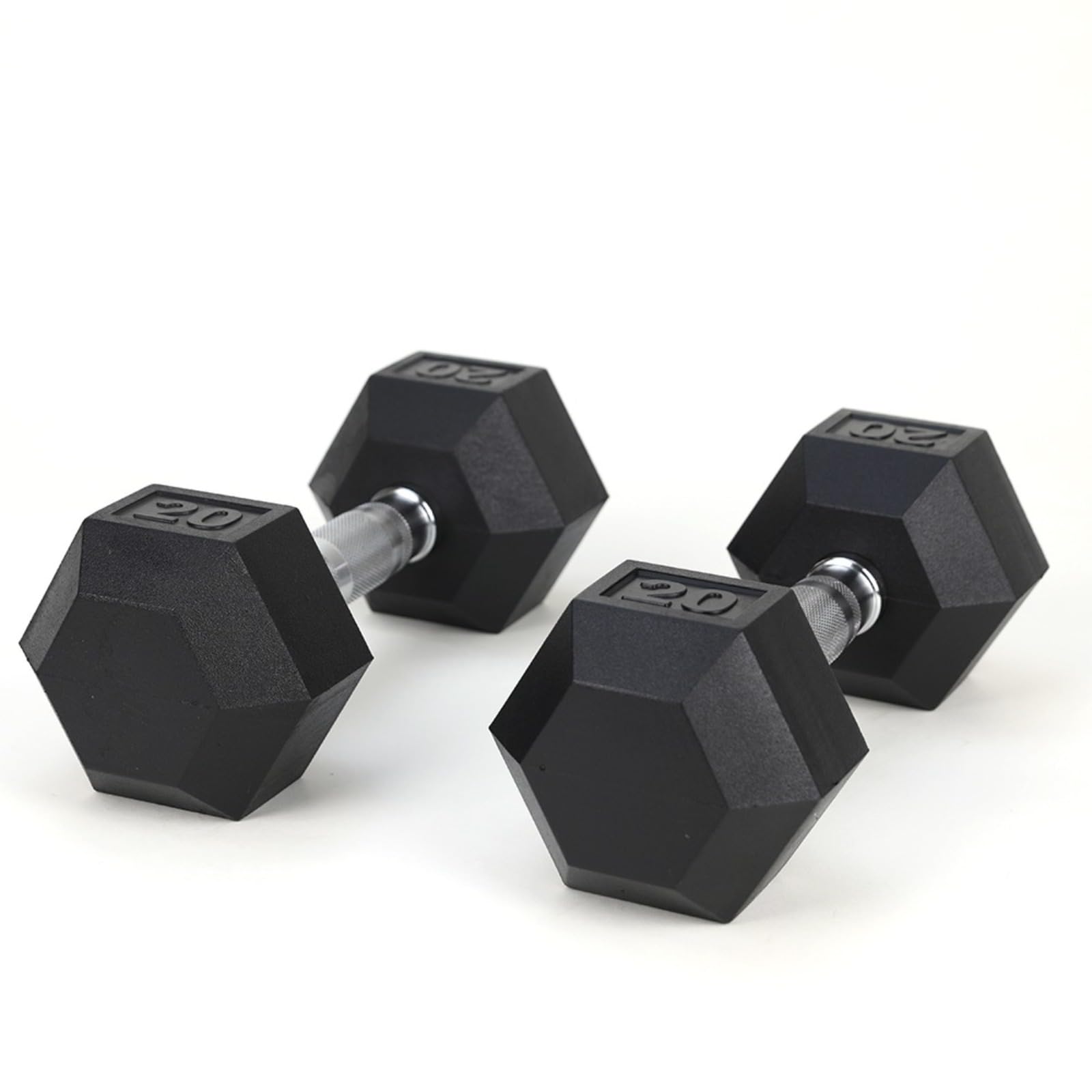 Dumbbell Set Hexagon Dumbbells With Rubber Coating Solid Cast Iron Weights For Home And Gym Training Dumbbells For