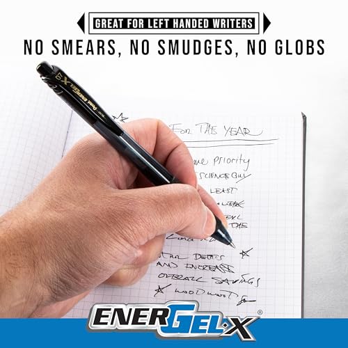 Bolígrafo Pentel EnerGel-X Gel Líquido Negro 0.5mm Pack 5 miniatura 3
