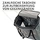 Ferplast Hundebox Voyager Trolley, Transportbox Katze, Hundetasche, ausziehbarer Griff, verstellbare Gurte, breite Öffnung, abnehmbare Räder, max. 15 kg, 46 x 26 x 48H cm, Grau