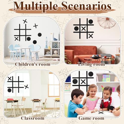 Juego Gigante Tic Tac Toe - Decoración de Pared en Fieltro miniatura 5