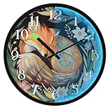 Fonction veilleuse LED : les horloges murales silencieuses de 30,5 cm avec technologie de contrôle de la lumière et du son peuvent éclairer automatiquement les LED, un son de 60 à 75 décibels illuminera l'horloge pendant environ 55 secondes. Vous n'avez plus besoin d'ouvrir votre téléphone pour voir l'heure, il suffit de taper ou de faire un son, sans perturber le sommeil. Les horloges murales LED silencieuses à piles conviennent aux enfants, aux personnes âgées et aux infirmières.
