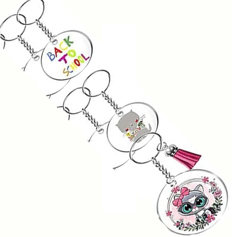 DIY Crafts 2 Pcs, Bright Gold, 2 Pcs, Bright Gold, Acrylic Keychain Blanks, Clear Keychains for Vinyl Kit Including Acrylic Blanks, Keychain Tassels, Rings Jum (2 Pcs, Bright Gold)