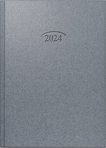BRUNNEN Daily calendar model 765 2024, 1 page = 1 day, sheet size 14.3 x 20.2 cm, stratossilver, Stratossilver colour