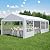 Raysfung 13' x 26' Heavy Duty Party Tent, Outdoor Wedding Tent with Removable Sidewalls&Sand Bags, Gazebo Canopy Shelter for Birthday Party, Outdoor Event