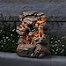 MSEONWXI Outdoor Waterfall Fountain 20.5