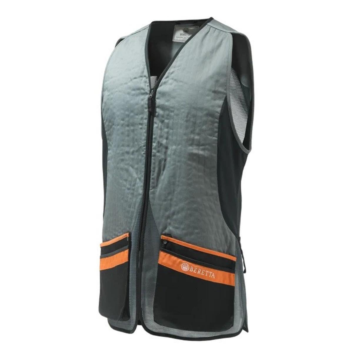 Beretta Men's Gray Silver Pigeon Evo Vest Grey & Orange XXX-Large - Hunting Outdoor Gear For
