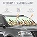 2-PCS Windshield Sun Shade - Foldable Car Front Window Sunshade - Auto Sun Shield for Most Cars, Austin Texas Car Visor Protector Blocks Universal Vehicle Interior Accessories Large