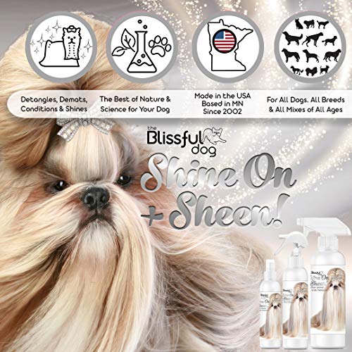 image for The Blissful Dog Shine-On + Sheen Coat Dog Spray, Easy-to-Use Dog Cond