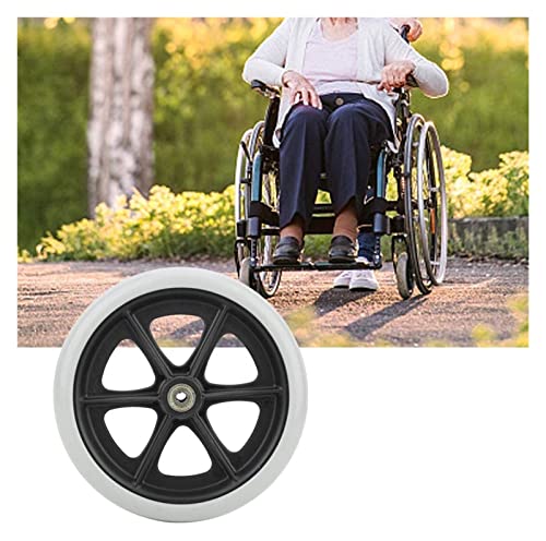 Ruedas delanteras para sillas de ruedas, ruedas delanteras de goma antideslizantes para discapacitados, ruedas de repuesto para sillas de ruedas, ruedas rodantes, caminantes (tamaño : 20,3 cm) Cover