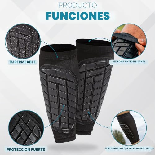 Protector de tibias de fútbol ergonómico contra impactos para jóvenes 3