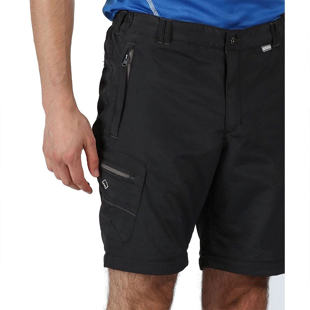 Regatta Pantalon Technique Léger et Sec Rapidement avec Jambes Dézipables Leesville - Court - Trousers - Pantalon Technique léger et Sec Rapidement avec Jambes dézipables Leesville - Court - Homme