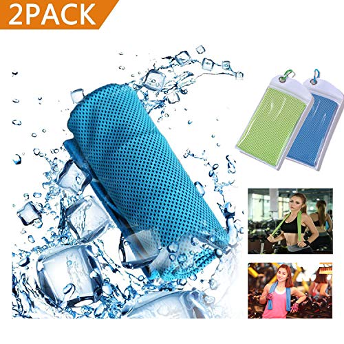 GEJULIC Cooling Towel More Effective Instant Cooling Chilly Cool Ice Wet Towel Sports