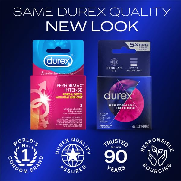 Amazon.com: Durex Performax Intense Condom, 3 Count : Health & Household