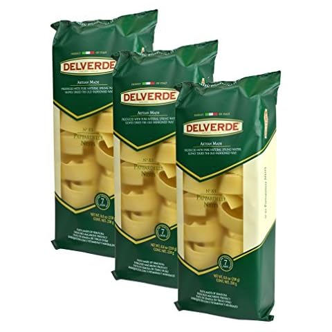 Delverde Artisan Made Pappardelle Nests Certified Kosher 8.8oz 3 pack Cover