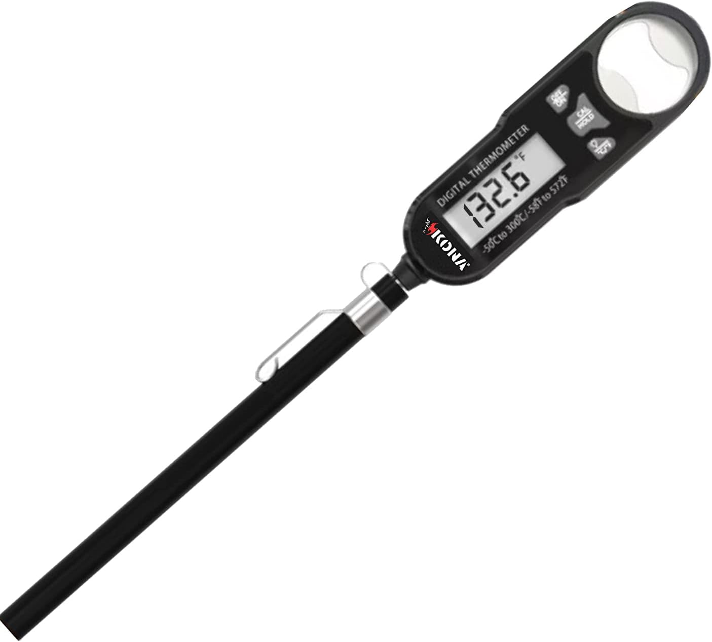 KonaQuick/Temp Ultra-Fast Meat Thermometer - Digital Meat Thermometer for Cooking - Ultimate Food Companion for Master Chefs & BBQ Enthusiasts - Precision Cooking Thermometer for Perfect Results!