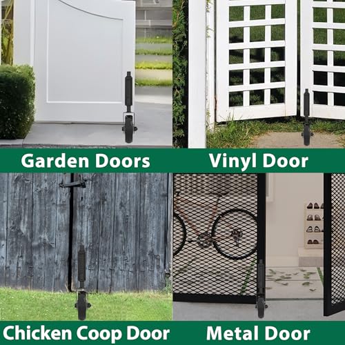 Image of 4.3 inch Heavy Duty Gate Wheel 360 Rotation Gate Wheel with Spring Loaded Shock Absorption Gate Caster Gate Kit for Fence, Farm, Garden and Wooden Gate 150 Lbs Capacity (1Pack)