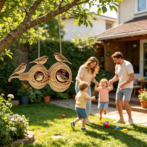 Nid pour cage à oiseaux calopsitte et canaris avec accessoires de jeu