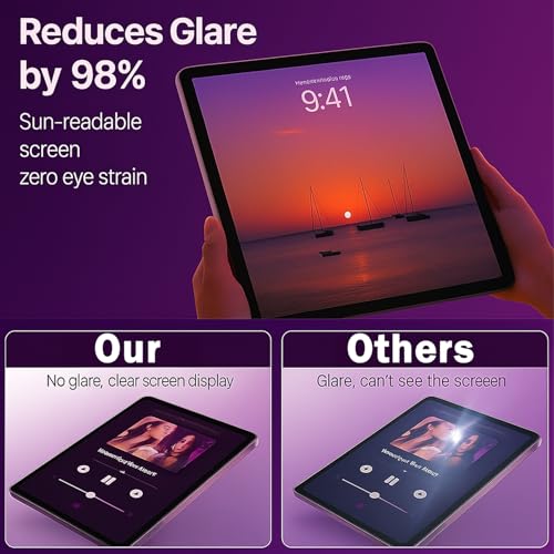 Image of AG Matte Tempered Glass Screen Protector for Xiaomi Pad 8 / Pad 8 Pro | Anti-Glare | 9H Hardness | Silky Smooth Touch [Pack Of 1]