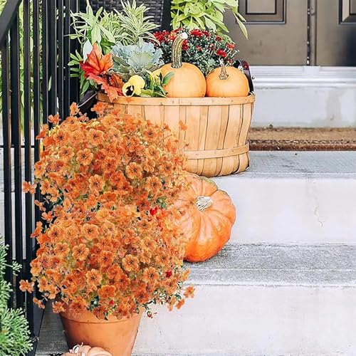 Fleurs artificielles d'automne extérieur intérieur, décoration végétale de maison