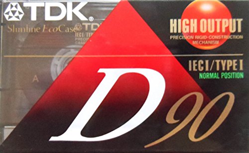 Cassette Audio TDK D90 Type I Haute Puissance pour préserver la dynamique de vos enregistrements