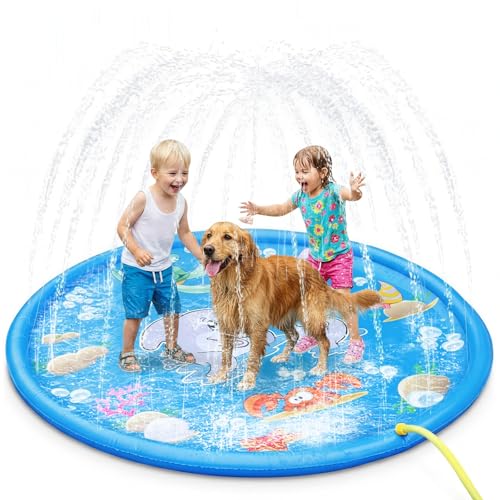 Splash Pad 170CM Wasserspielmatte Sprinklermatte Kinder Sommer Outdoor