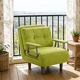 fauteuil 1 place convertible maison du monde GRAND CONFORT ADAPTABLE - Dossier réglable sur 5 positions et coussin inclus (soutien lombaire/oreiller) pour ce fauteuil convertible polyvalent. Rembourrage moelleux et accoudoirs métal assurent un maintien optimal, aussi bien en position assise sur votre chauffeuse 1 place que dans la relaxation allongée sur ce canapé lit 1 place compact.