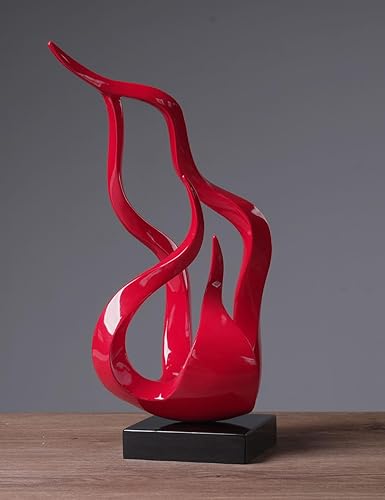 Miniatura 2 de Decoración de escultura moderna, estatua abstracta de llama sagrada, estatua, regalos, centro de mesa, decoración del hogar, arte de poliresina,