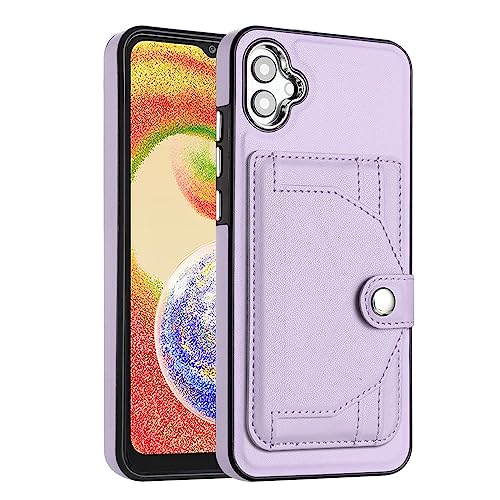 Étui cuir PU Samsung A04E doublure microfibre douce protection luxe