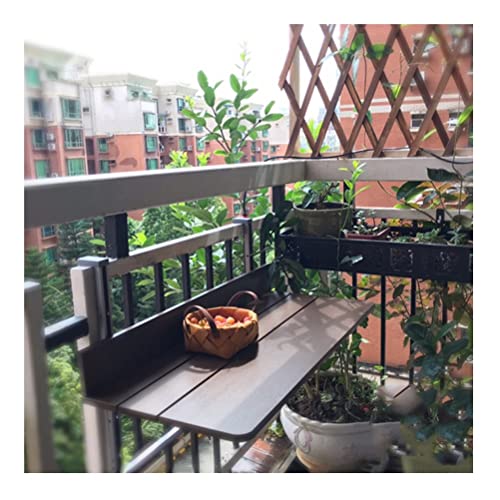 Table de balcon suspendue pour aménager un coin bar pliable en terrasse