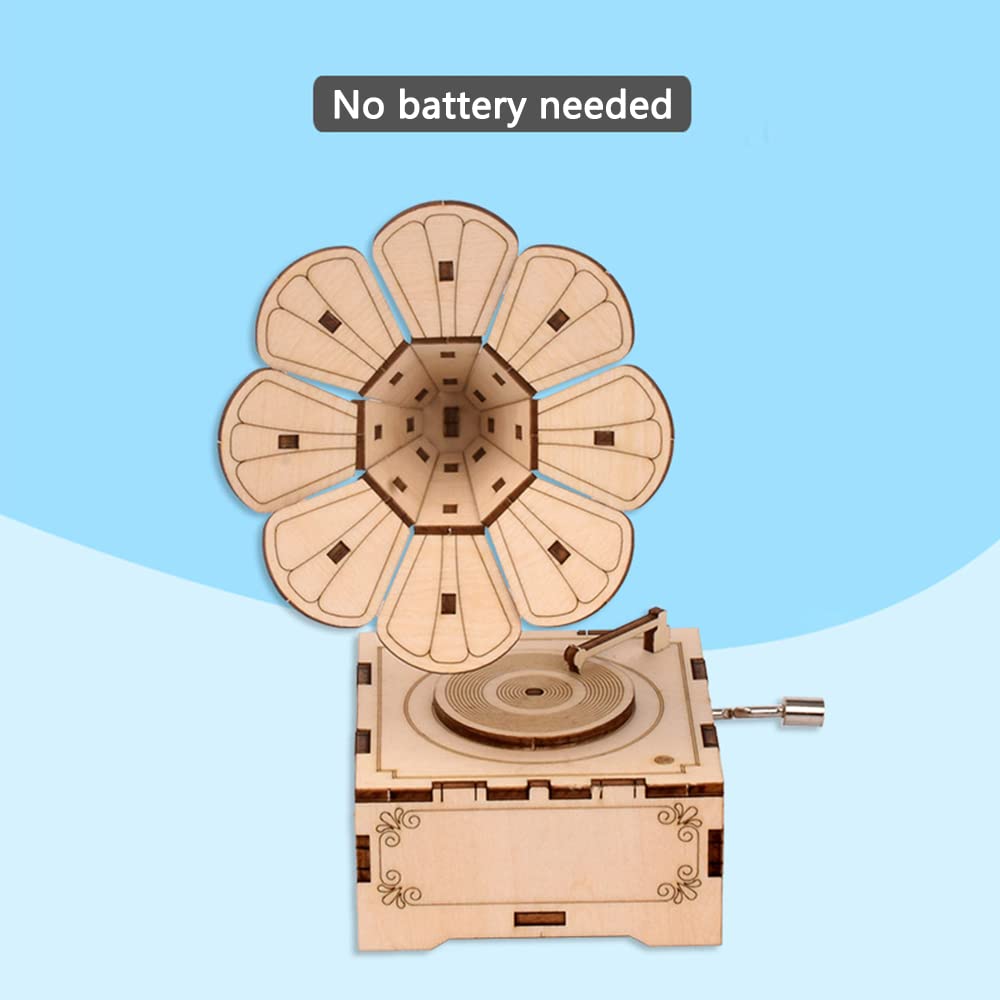 Boîte à Musique Créative à Manivelle, Boîte à Musique Faite à La Main