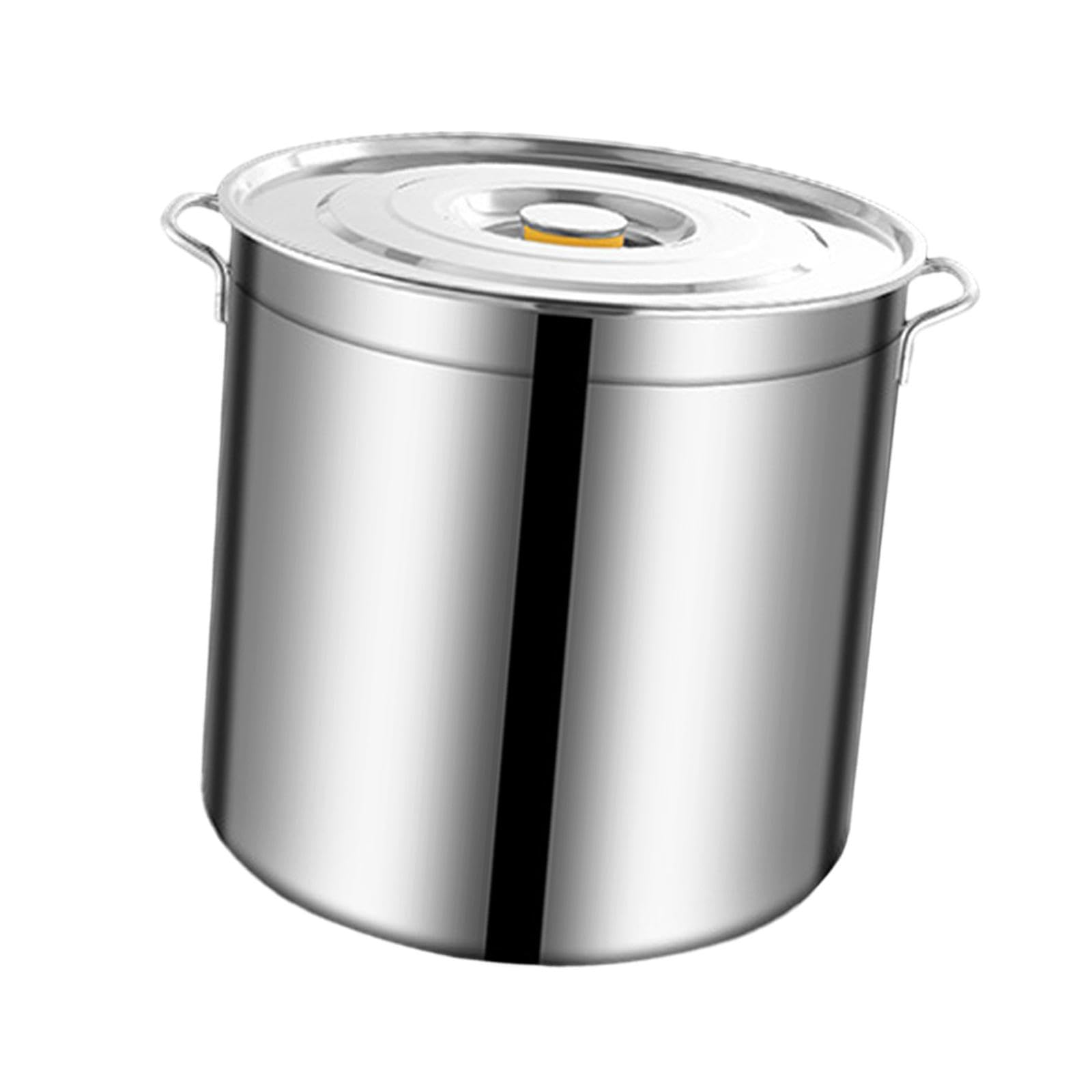 Pentola Grande in Acciaio Inox, Secchio per Olio, Resistente, Facile da Pulire, Pentola per Conserve E Pasta, Pentola Alta per Hotel, Casa E Uso Comme, 10L
