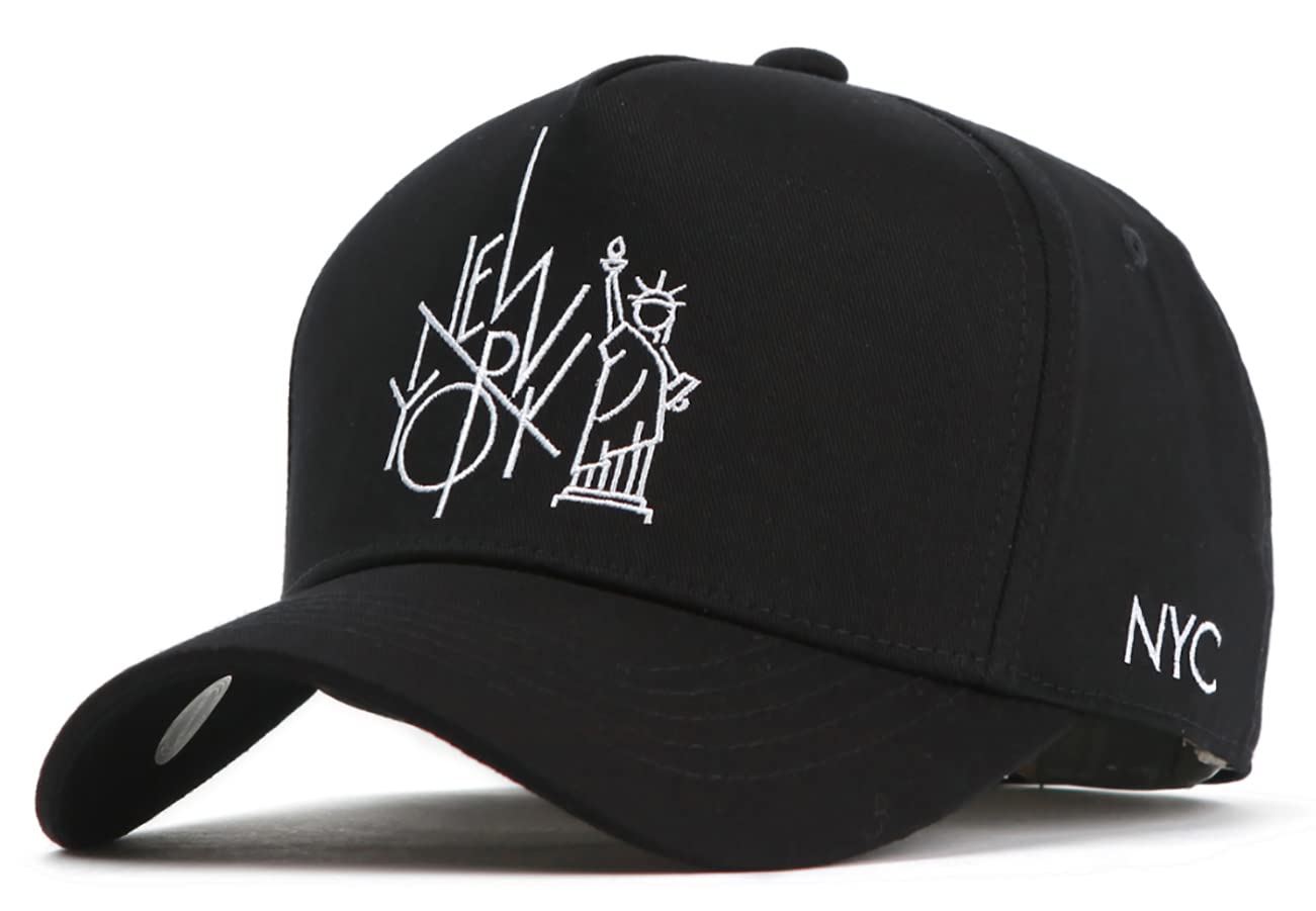 Flipper NY NYC New York City Statua della Libertà Logo in cotone strutturato Cappellino da baseball Cappello Snapback regolabile