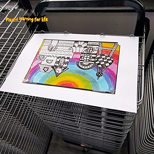 Omoons Drying Racks,Wire Oiling Art Drying Rack, 25-Layer Oiling, Magazine Work Display And Storage, Office Folder Bookshelf/B/25 Floors #TOP5