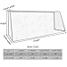 Aoneky Polyester Soccer Goal Net - 24 x 8 Ft - 4 mm Cord - Replacement Full Size Football Post Net- Heavy Duty Soccer Netting - NOT Include Posts