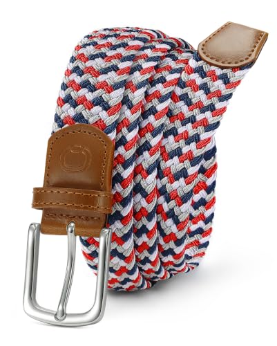 Image of CHAOREN Mens Belt - Braided Stretch Golf Belt for Men 1 3 /8 inch- Gift for Golf Pants Casual Shorts Jeans