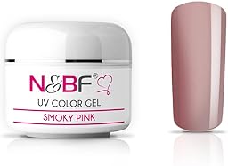 N&BF UV Farbgel 5 ml | Smoky Pink (Rosa) | Colourgel deckend mittelviskos | Color Gel für Gelnägel | Made in Germany | Nageldesign Farbgele | selbstglättend ohne Säure